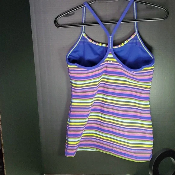 Rare Lululemon Strappy Power Y Tank Top - Size 8 (New Condition) Y2K Stipes - Picture 5 of 10